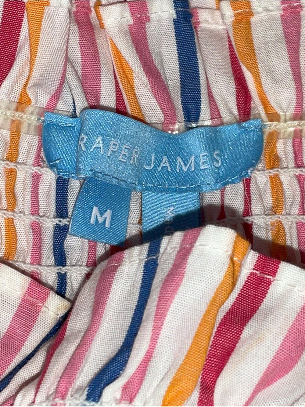 Draper James Striped Smocked Ruffle Maxi Dress Medium - Picture 4 of 4